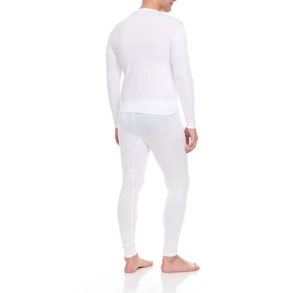 Men Thermals White Microfiber Fleece Long Johns Winter Baselayer Underwear M-2XL - Picture 4 of 5